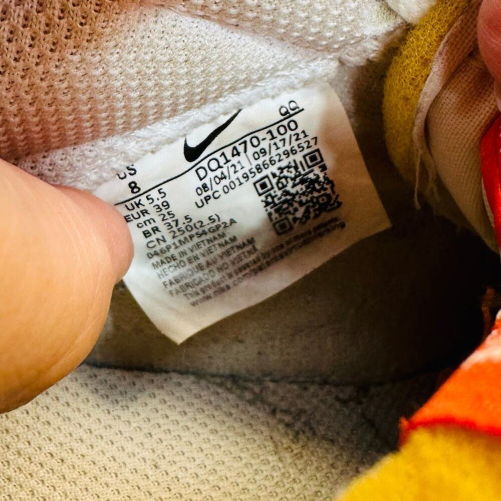 Nike Blazer Low ‘77 Jumbo “Mismatch” Leather Sneakers Size 8 (Style DQ1470-100) - Picture 7 of 7